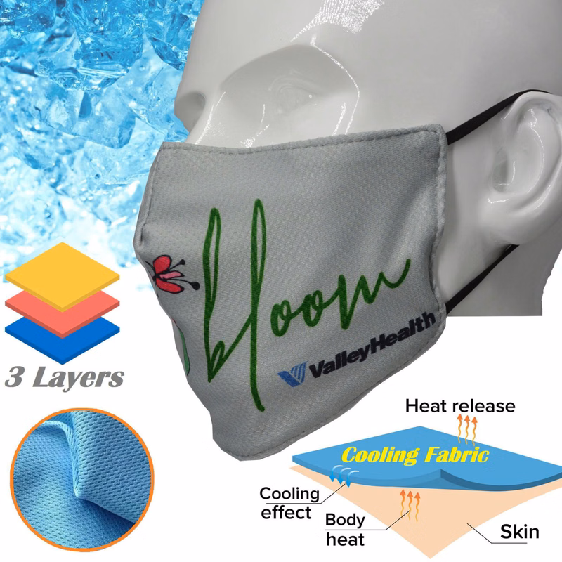 Kids Icy-Kool Face Mask 3-Layer Antibacterial Summer Masks
