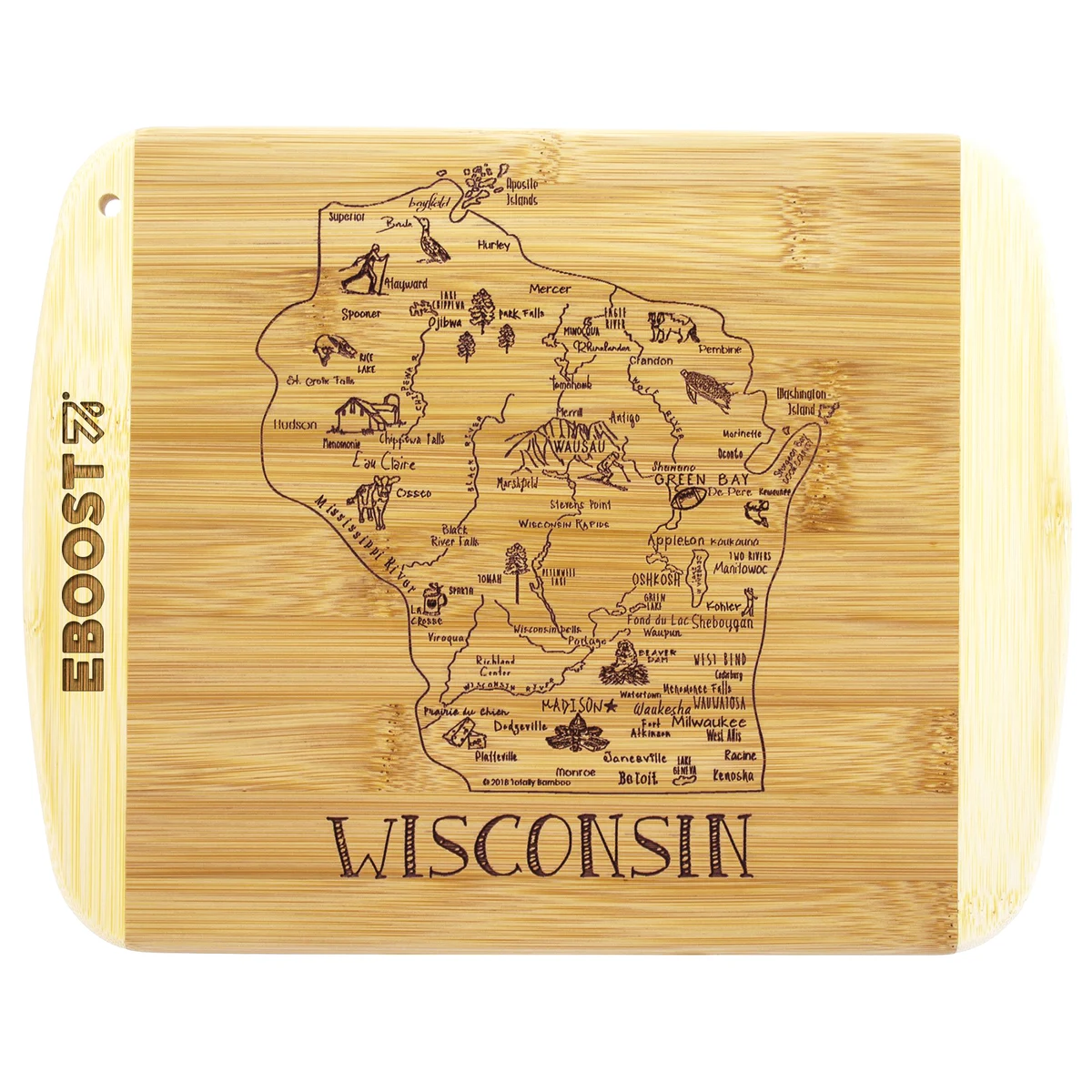 A Slice of Life Wisconsin Serving & Cutting Board 1