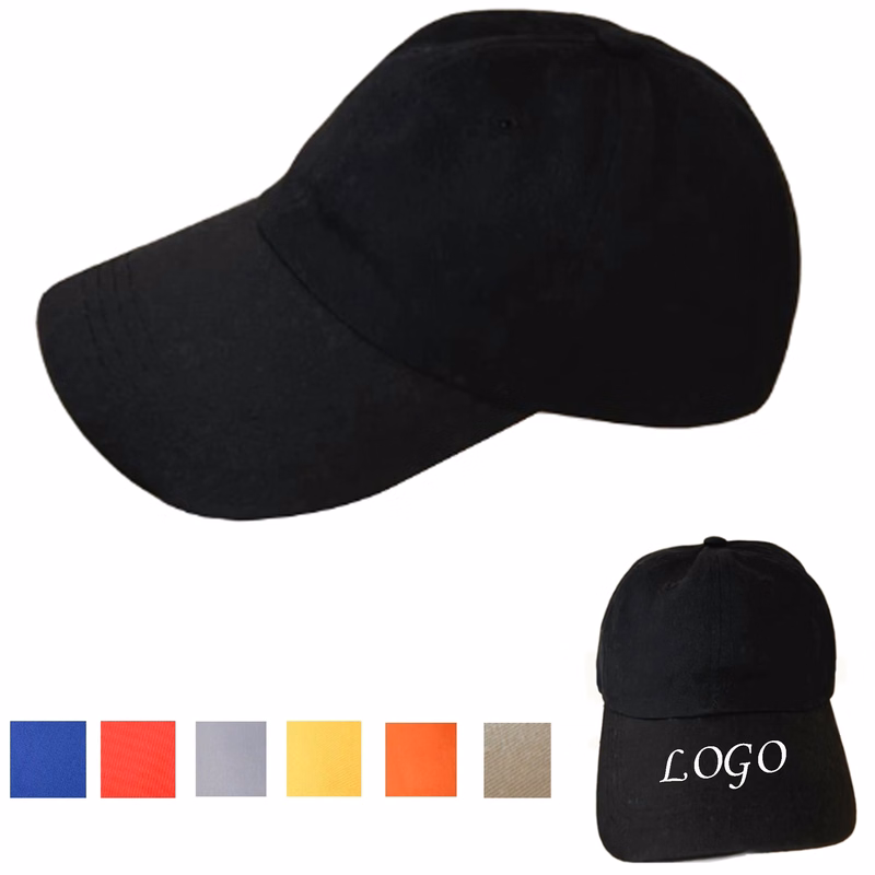 100% Cotton Baseball Cap Adjustable Size