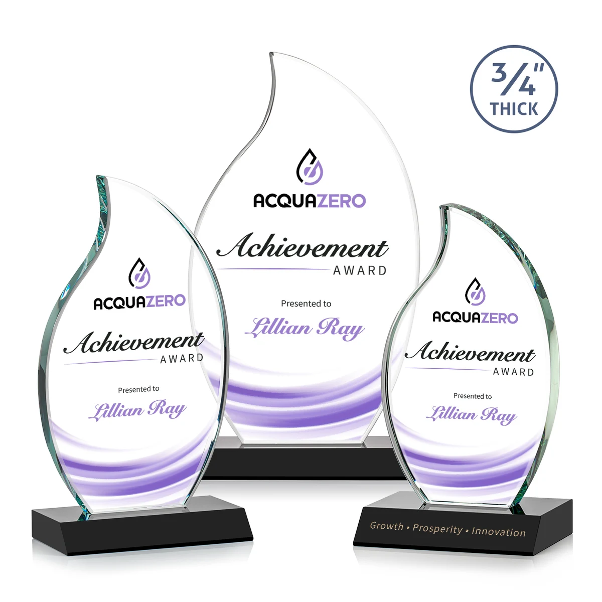 Croydon Flame VividPrint™ Award - Black 1