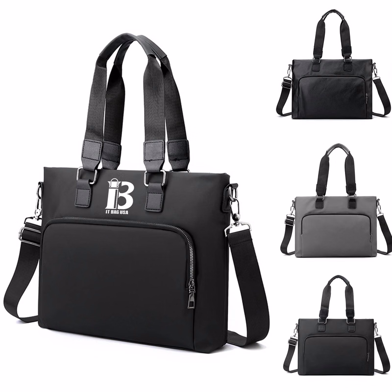 Polyurethane Business Waterproof Laptop Cross-body Bag