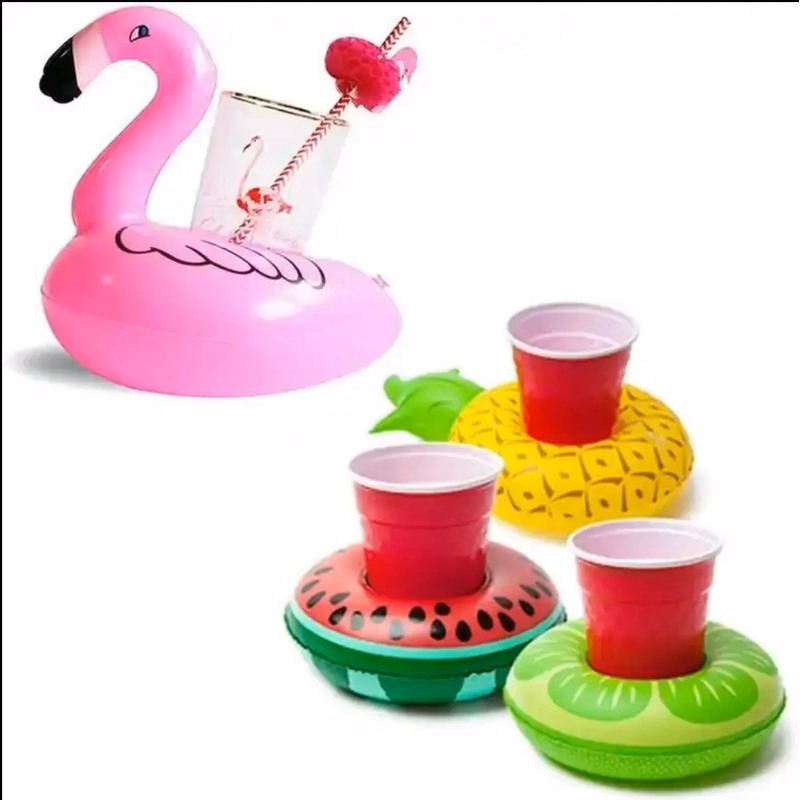 PVC Flamingo Inflatable Cup Holder