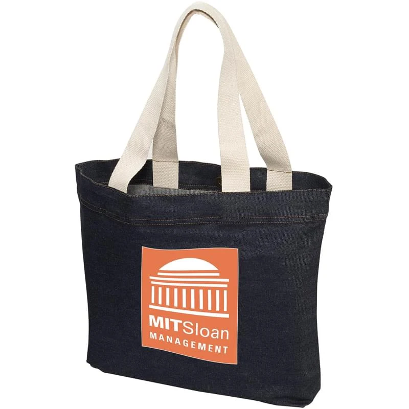 Denim Tote, custom tote bag with logo imprint 1