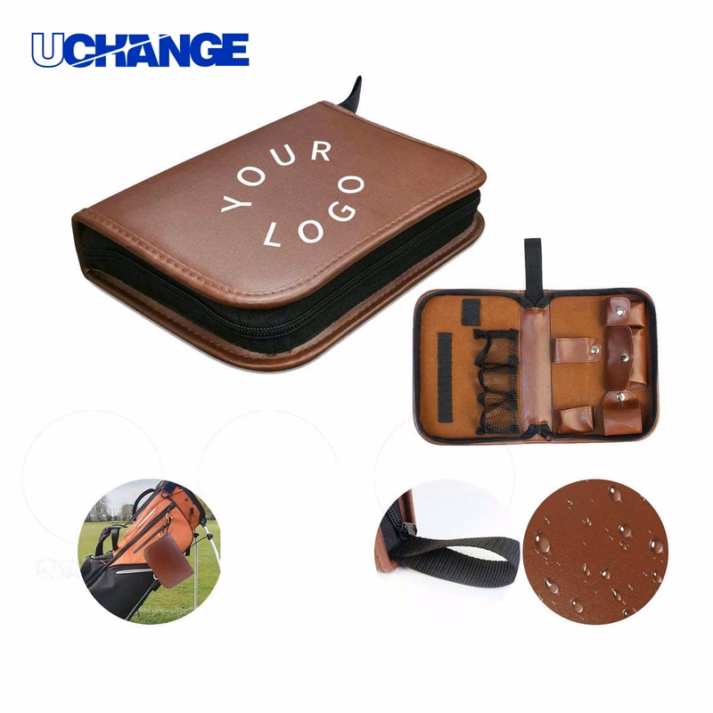 PU Leather Golf Bag for Balls and Tools Organizer