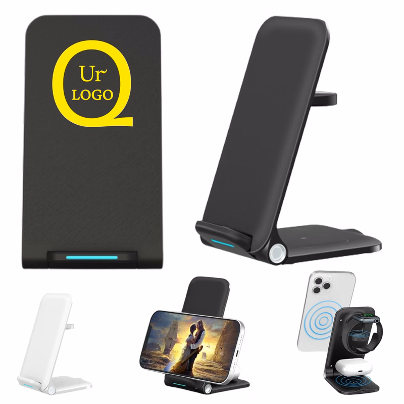 Foldable Multifunctional 3 In 1 Wireless Charger Phone Stand
