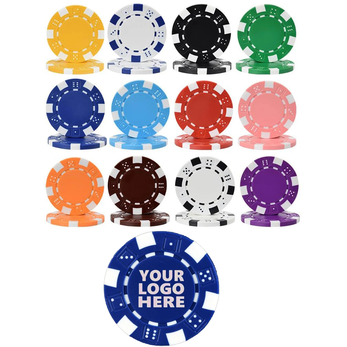11.5g Professional Clay Poker Chips 1