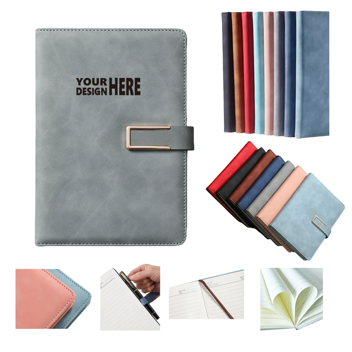 A5 Soft Leather Journal Notebook with Magnetic Closure 1