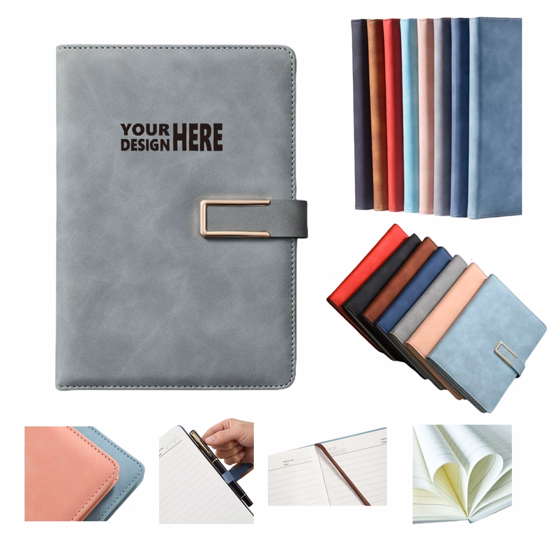 A5 Soft Leather Journal Notebook with Magnetic Closure