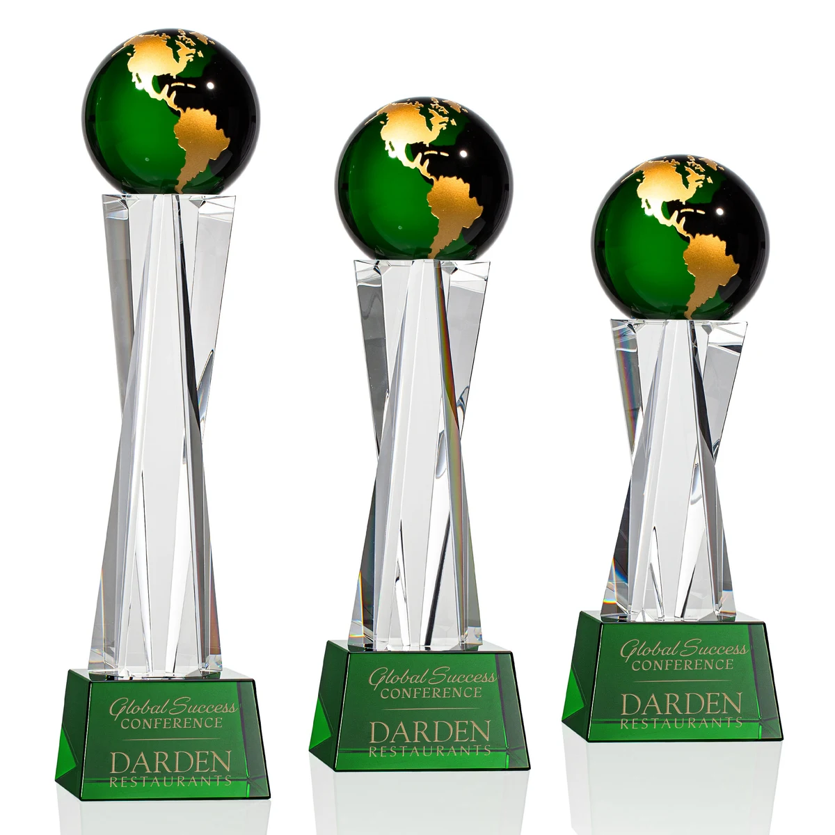 Havant Globe Award - Green/Gold 1