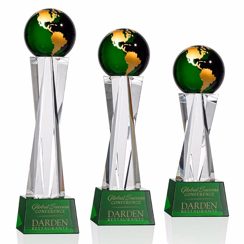 Havant Globe Award - Green/Gold