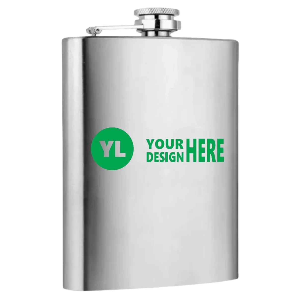 8oz MOQ 50PCS Stainless Steel Flask, custom water bottle with logo imprint 1