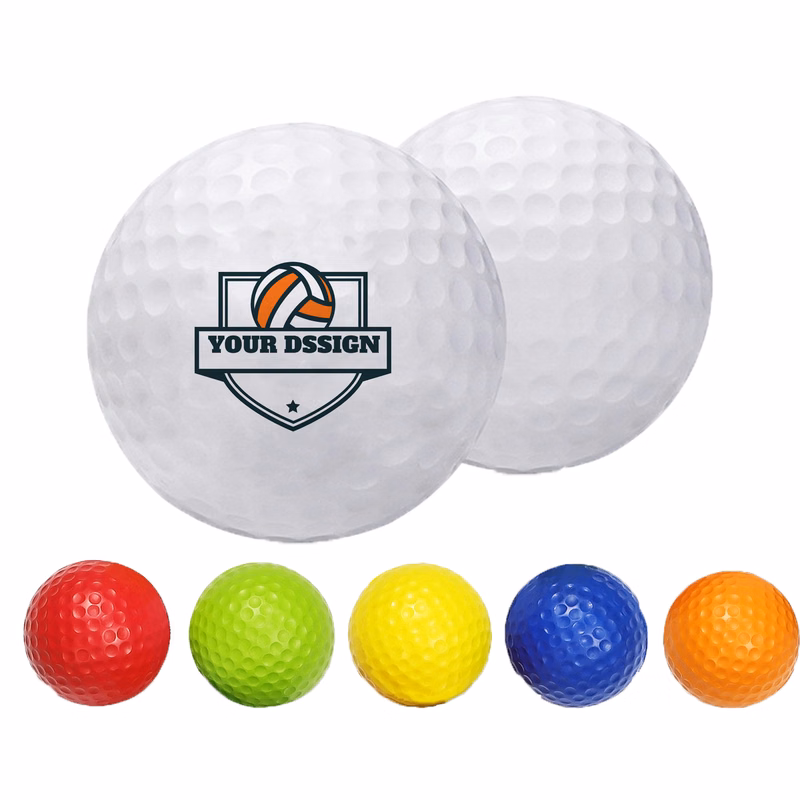 Multi-Colored Golf Balls Full Color Print