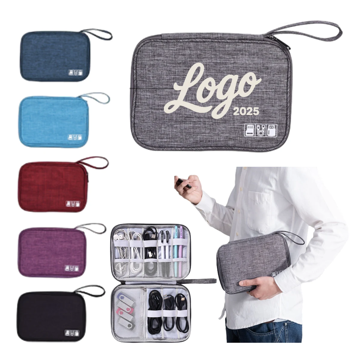 Portable Compact Electronic Accessories Storage Bag 1