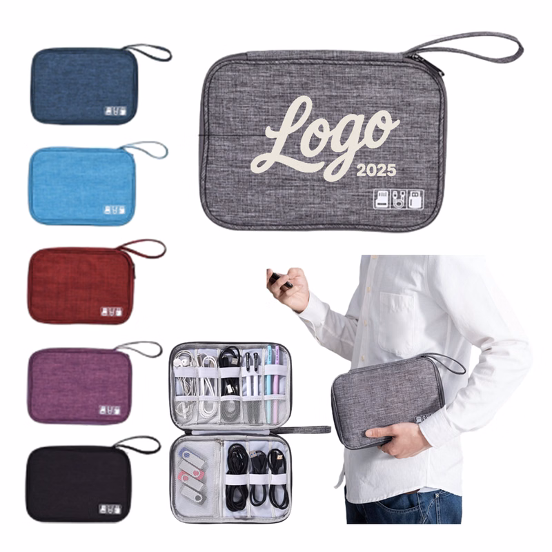 Portable Compact Electronic Accessories Storage Bag