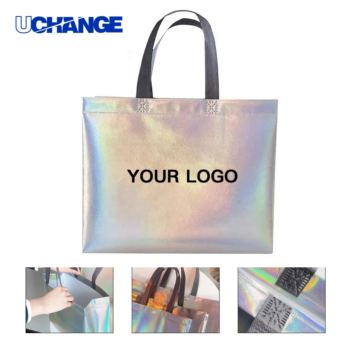 Durable Glitter Non Woven Tote Bag 1