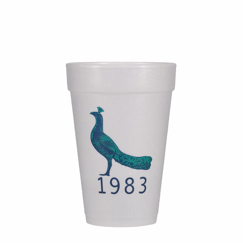 16 oz Foam Cup White Digital Print