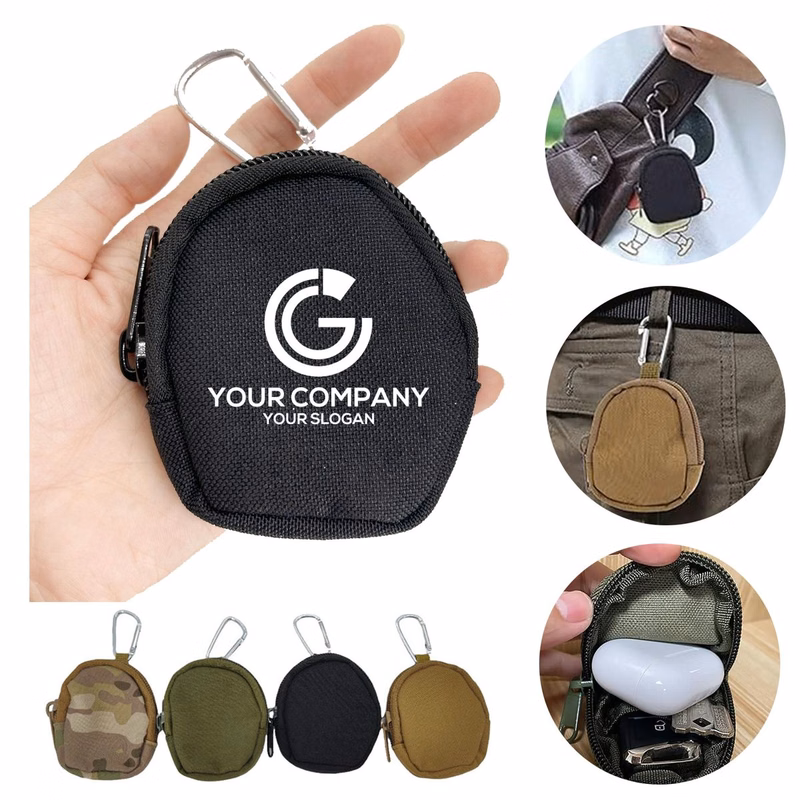 Oxford Fabric Mini Carabiner Pouch