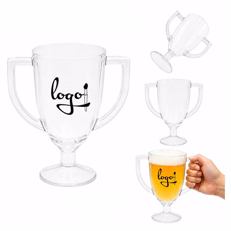 Double Handle Beer Glass