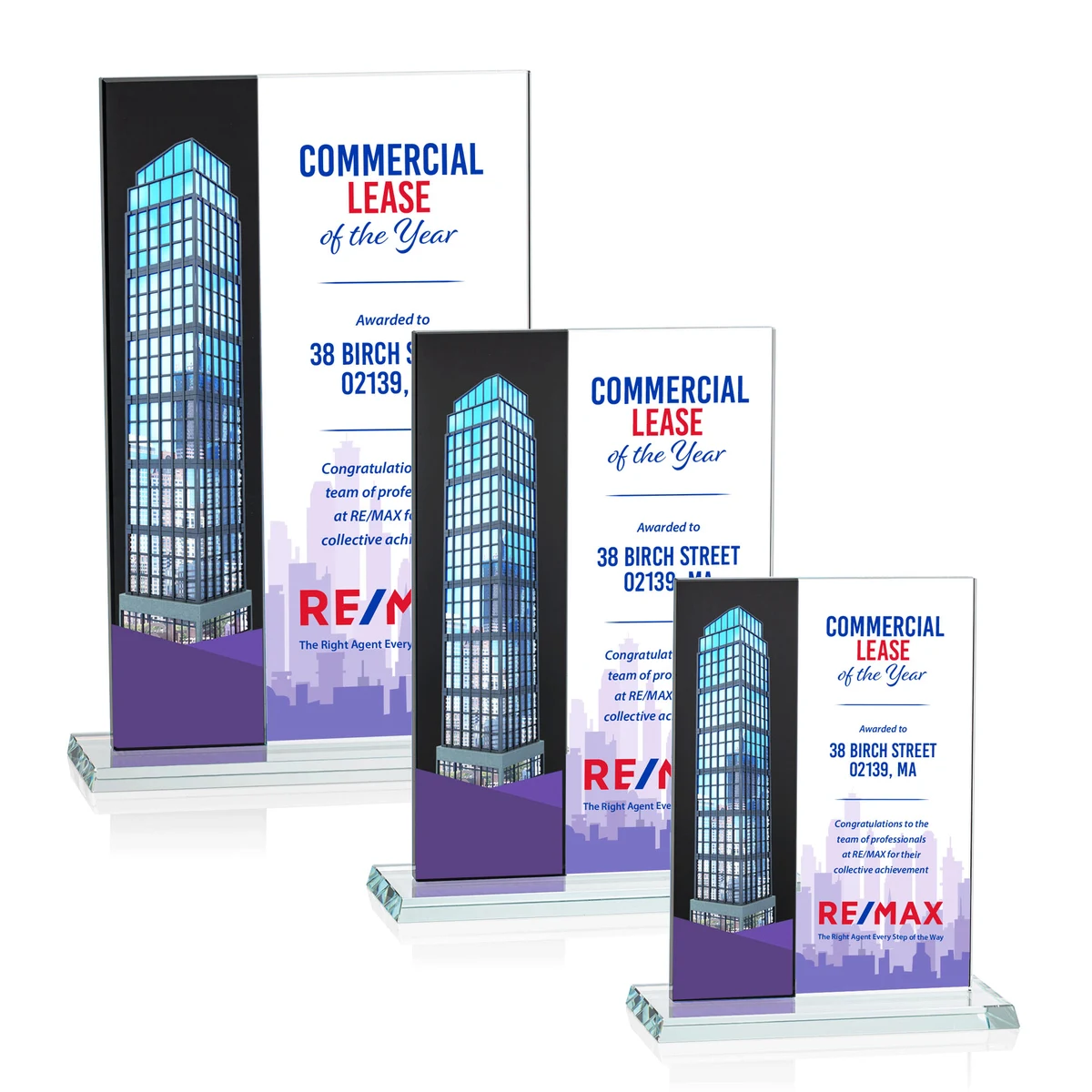 Composite Vertical VividPrint™ Award - Black 1