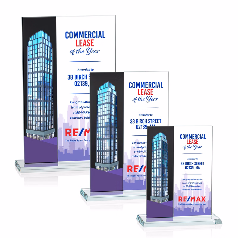 Composite Vertical VividPrint™ Award - Black