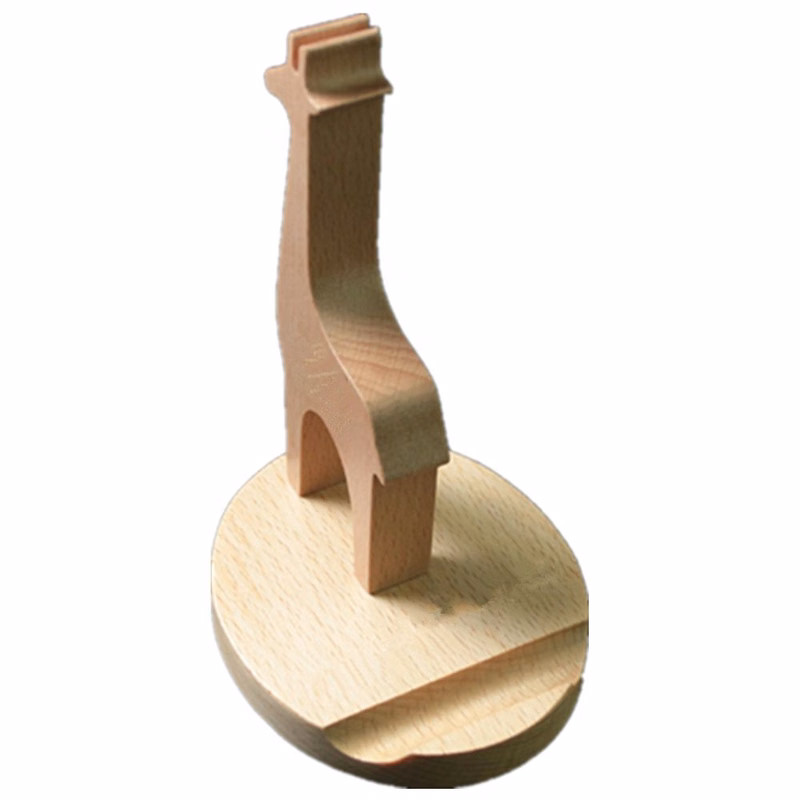 Giraffe Beech Wood Phone Holder