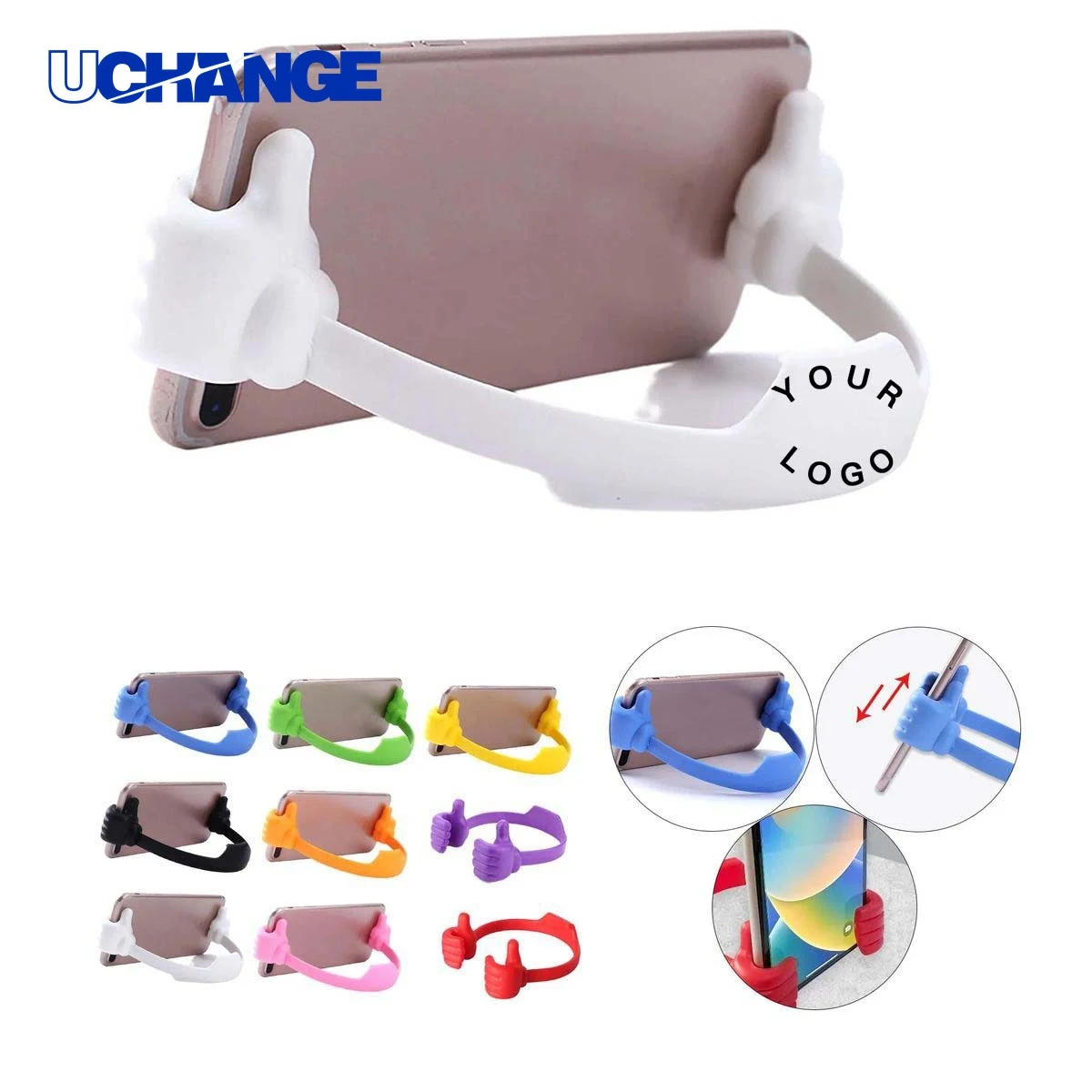 Thumb Shaped Phone Holder Grip with Adjustable Angles 1