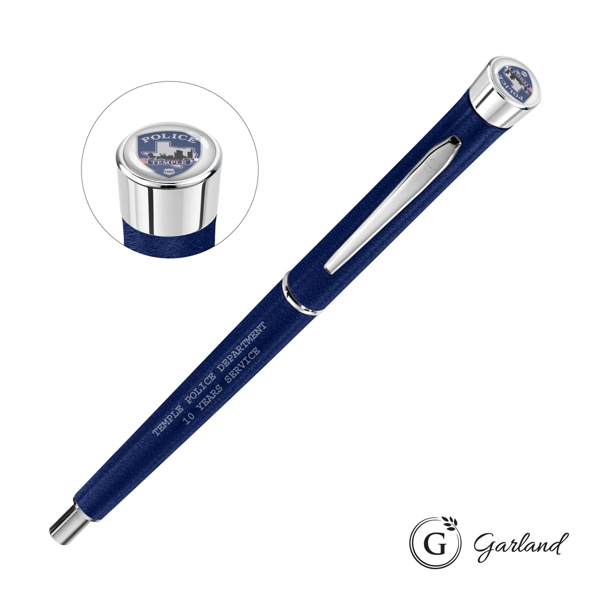 Garland® Tactical Custom Textured Mechanical Pencil - Chrome 1
