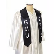 60" Navy Blue Custom Graduation Stole