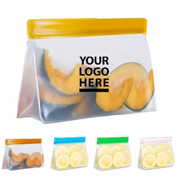 Leakproof Reusable Food Storage Bag for Freezer Stand Up