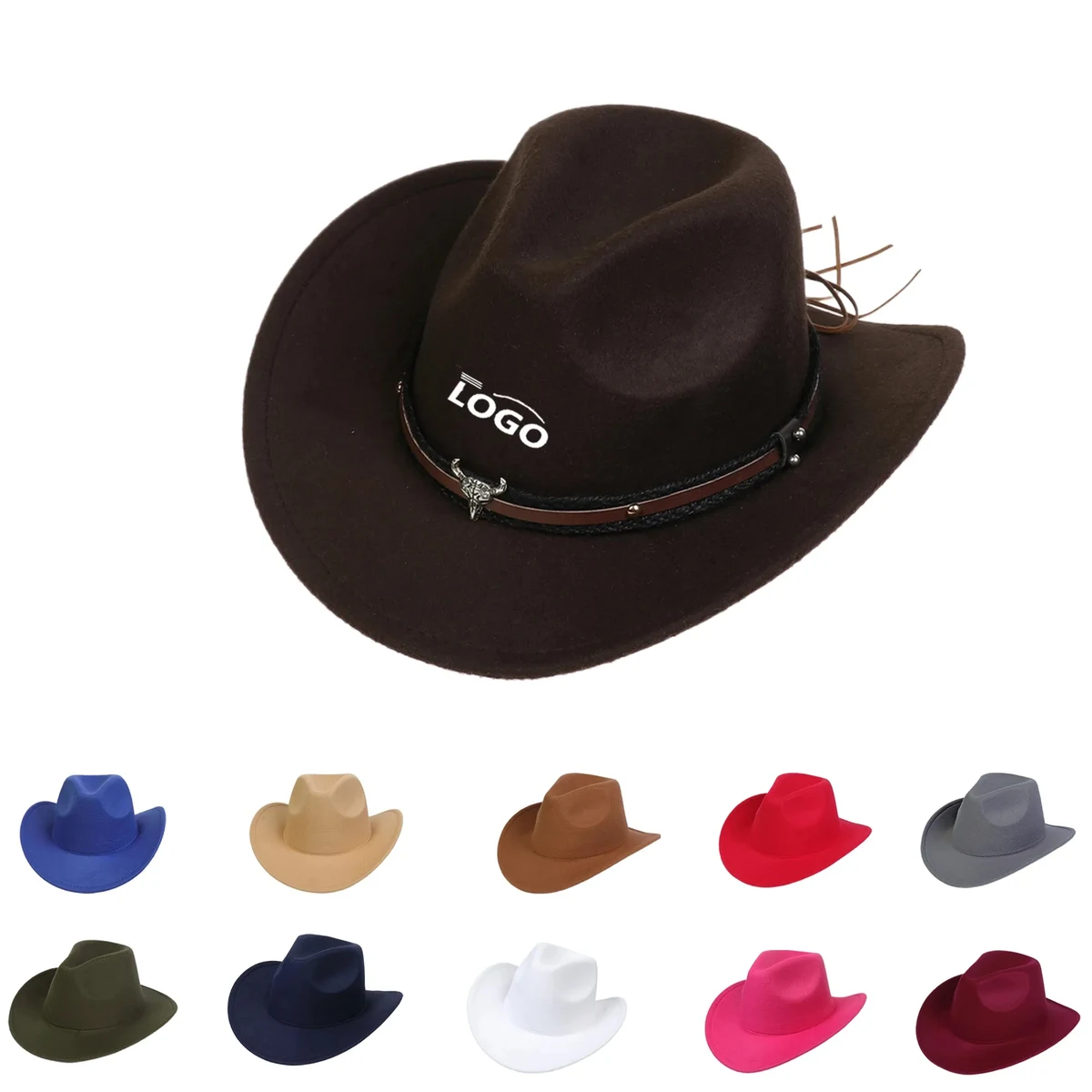MOQ50 Wool Felt Jazz Retro Tide Hat 1