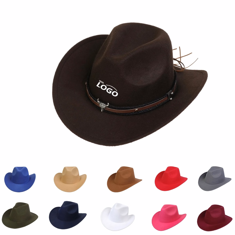 MOQ50 Wool Felt Jazz Retro Tide Hat