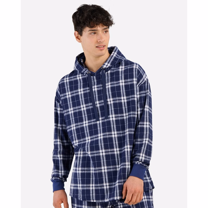 Unisex Flannel Hooded Pullover - BU5301
