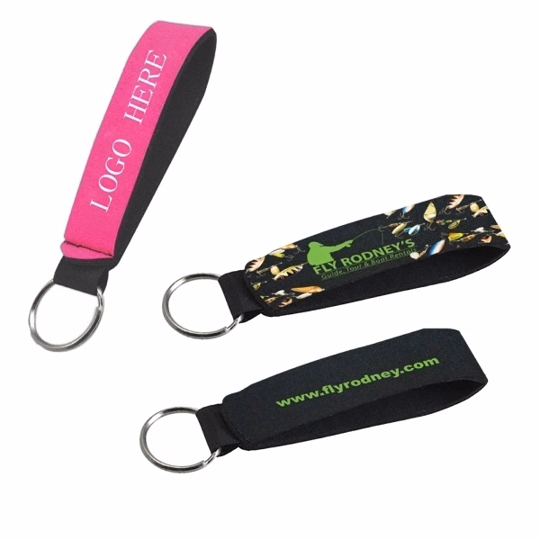 Neoprene Wristband With Key Ring