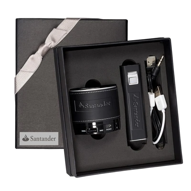 Tuscany Power Bank and Bluetooth Speaker Gift Set 1