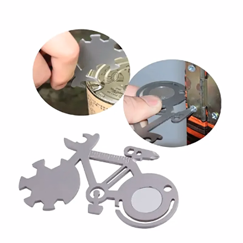 Multi-function Stainless Steel Bicycle Card Tool
