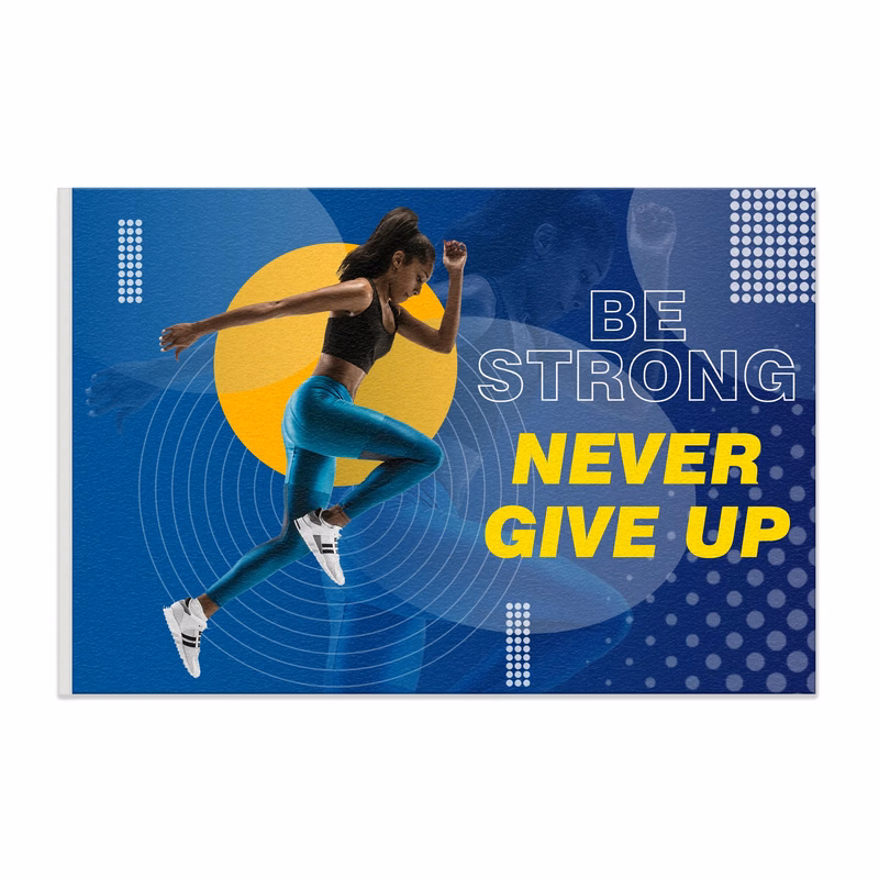 12"x18" Custom Full Color Printed Felt Banner - 2ply 2-Sided