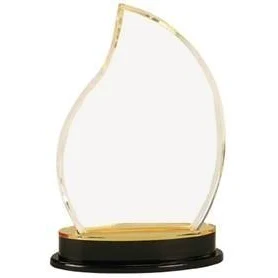 8 1/4" Gold Flame Impress Mirror Acrylic Award 1