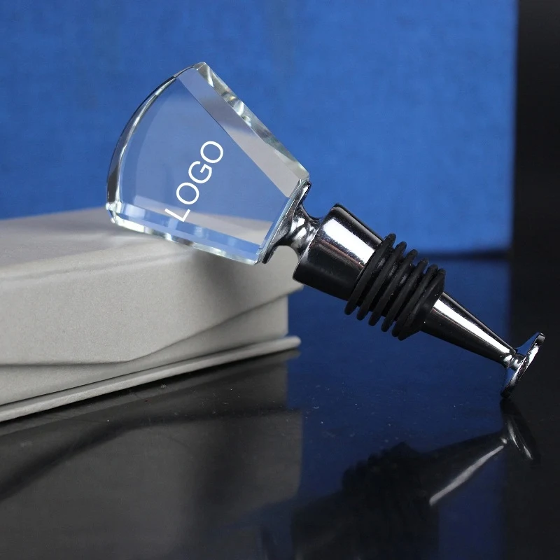 Optical Crystal Engraved Wine Stoppers 1