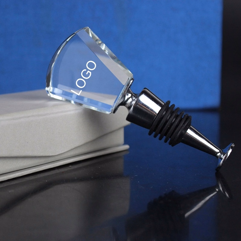 Optical Crystal Engraved Wine Stoppers