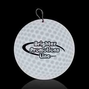 Golf Ball 2 1/2" Plastic badge Medallion 1
