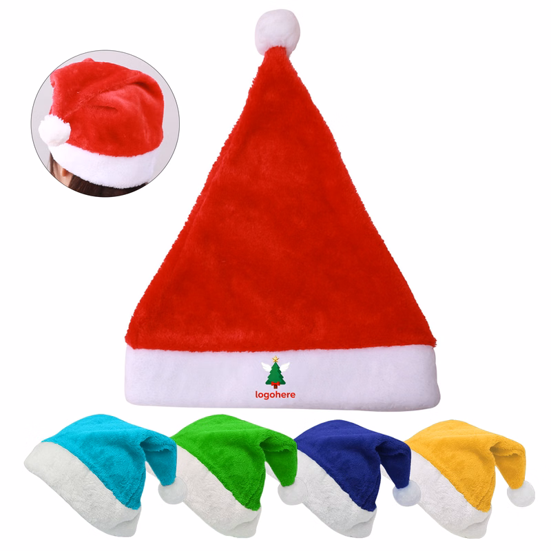 Custom Plush Xmas Party Hat