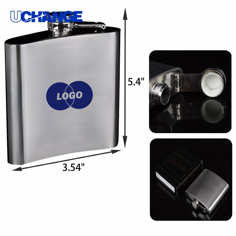 Stylish Stainless Steel Hip Flask Container (8 OZ)