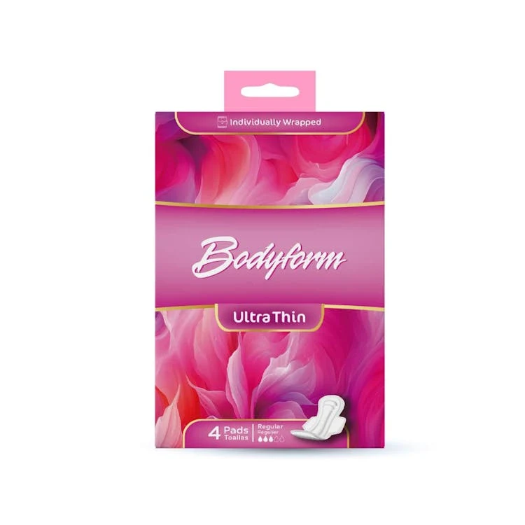 Ultra-Thin Maxi Pads With Wings - 4 Count 1