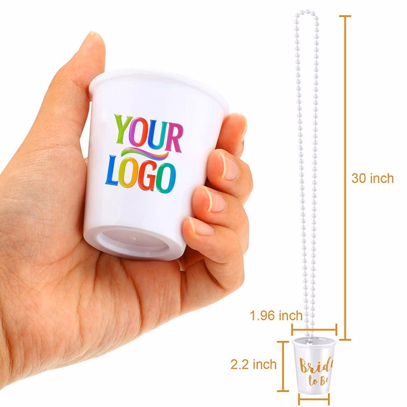 Colorful Beaded Mini Cup Necklace
