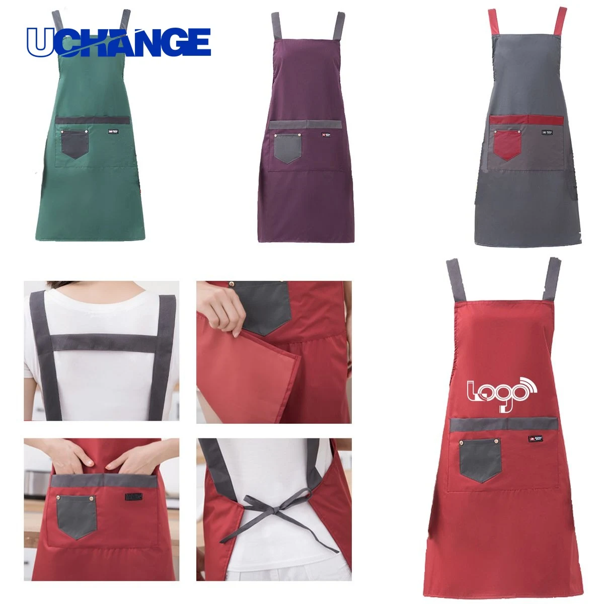 Easy-Clean Kitchen Apron Workwear 1