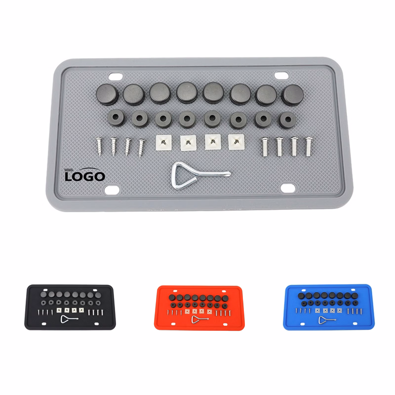 Waterproof and rust-proof silicone car license plate frame