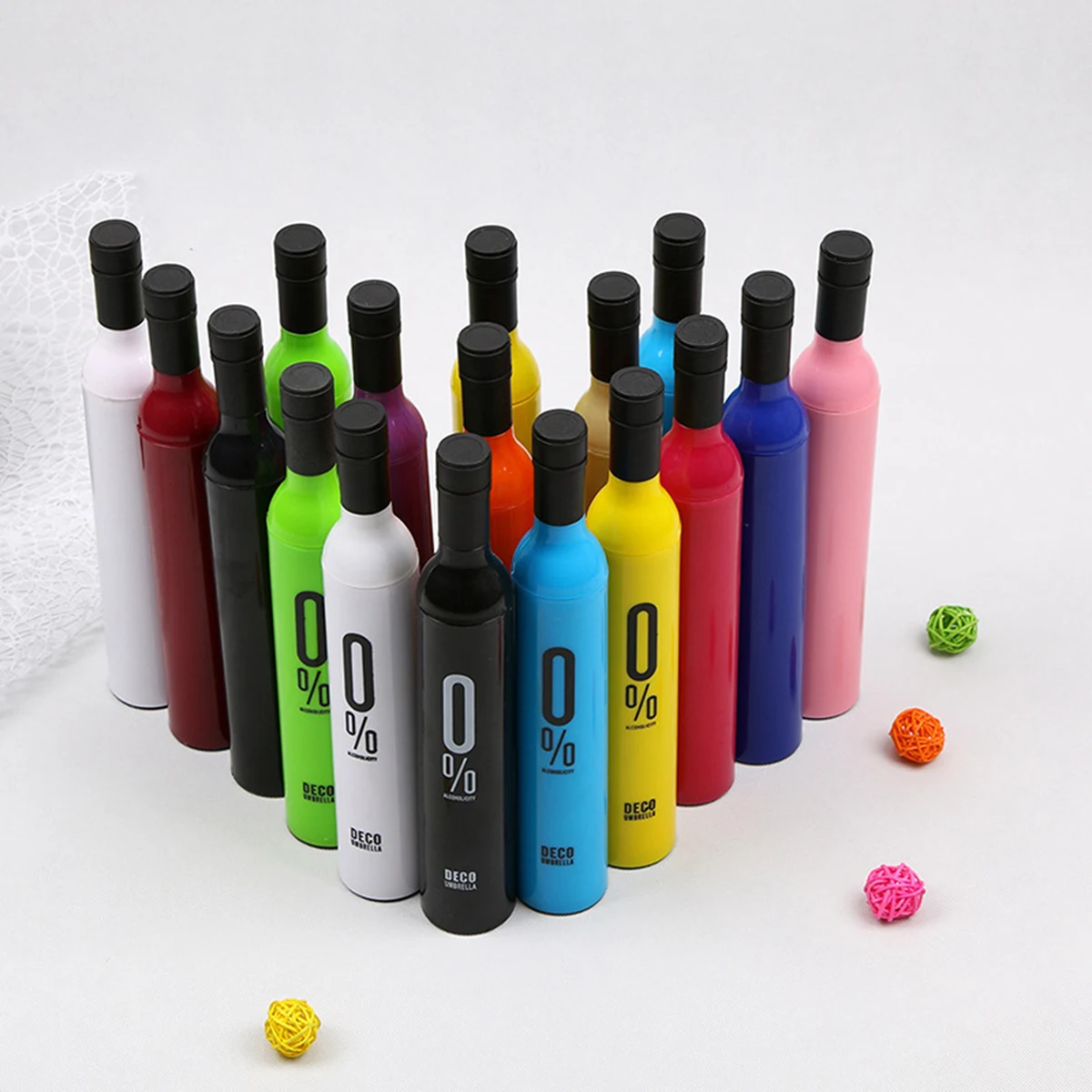 Wine Bottle Shape Umbrella For Rain 1