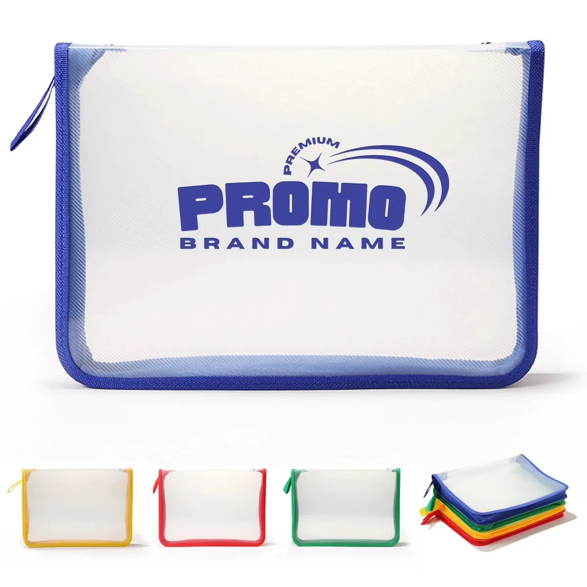 A4 Transparent Zipper File Bags Waterproof Document Folder 1