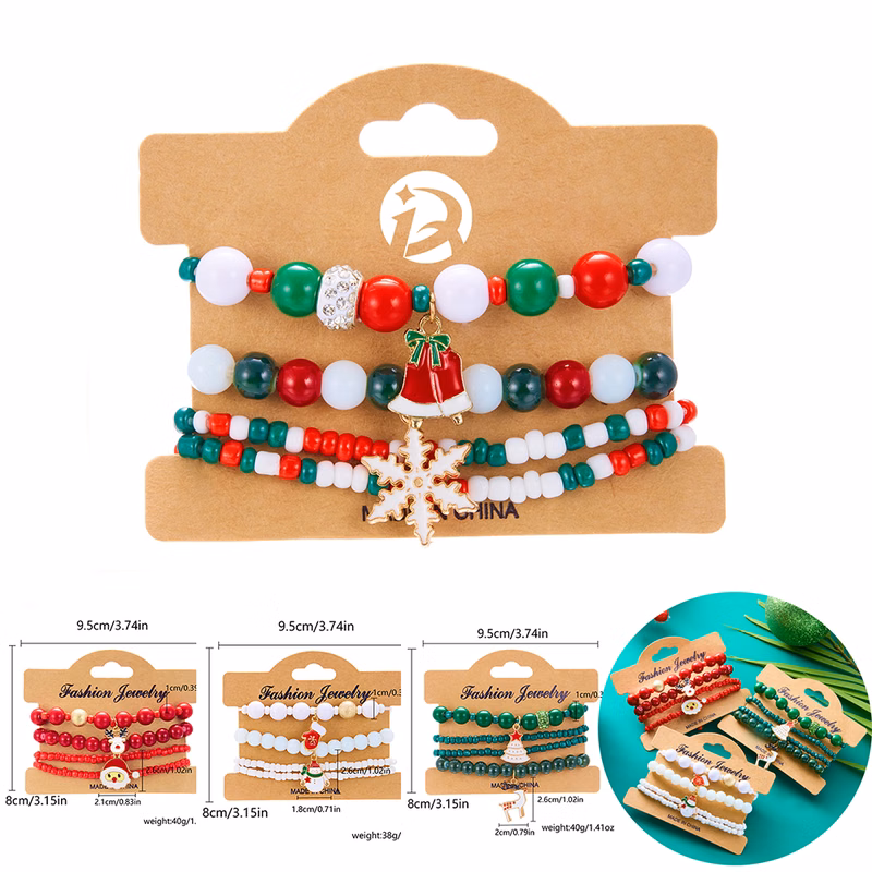 Custom Halloween Christmas Handmade Multicolor Acrylic Diamond Bracelet