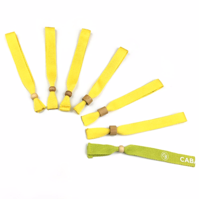 1/2" Eco-friendly Bamboo Two-way Lock Reusable Event Wristbands